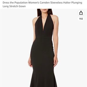 NWT Ladies gown small black